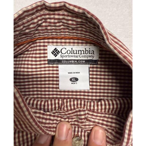 Columbia Men XL Long Sleeve Checkered Button Down Shirt - Picture 7 of 7